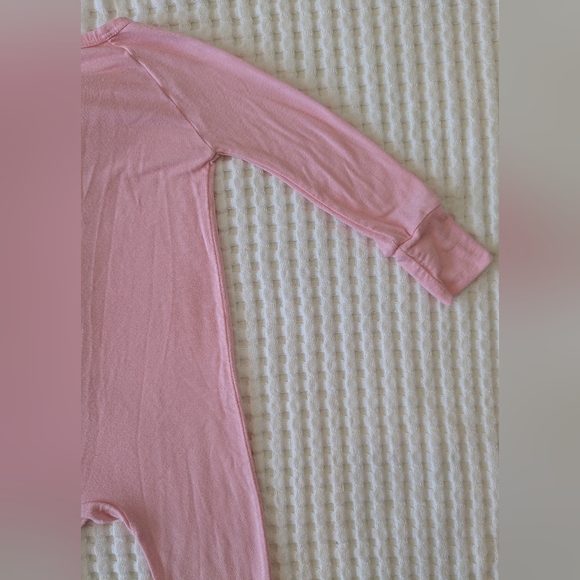 CLÖUD BABY Bamboo Baby Pink Footed Pajamas Cozy Comfy Soft Breathable Size 3-6M - Picture 12 of 13